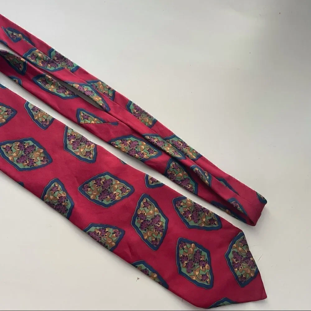 Authentic Christian Dior Vintage Red Tie